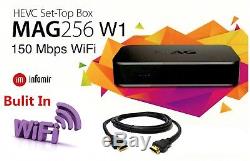MAG 256 W1 IPTV Set-Top-Box MAG256W1 with Built-in 150Mbps WIFI & HDMI Cable