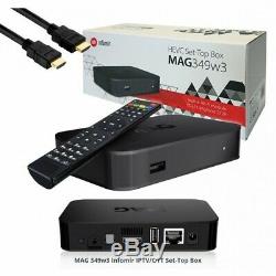 MAG 349 W3 WIFI 300 Mbp avec Bluetooth Original IPTV SET TOP BOX