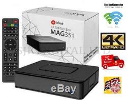 MAG 351Infomir 4K/Hevc IPTV/OTT Set-Top Box 2GB Ram Dual Wifi 2.4ghz/5ghz