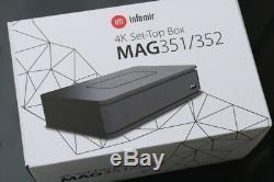 MAG 351 Set Top Box IPTV Linux 4K UHD Builtin Wifi Bluetooth