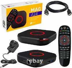 MAG 424 Infomir & HB-DIGITAL 4K IPTV Set Top Box Lecteur multimédia Intern