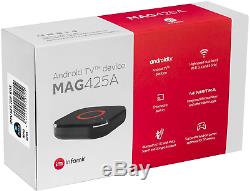 MAG 425A Infomir & HB-DIGITAL 4K IPTV Set TOP Box ANDROID TV 8.0 Multimedia TV #