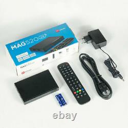 MAG 520w3 INFOMIR Built-in Dual Band Wi-Fi IPTV Set Top TV 4K with EU 2 pin Plug