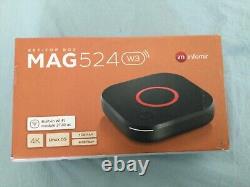 MAG 524w3 Original Infomir & XstreamTec Linux 4K IPTV Set Top Box with