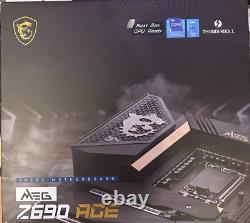 MSI z690 ACE top LGA 1700 motherboard 14th gen ready, full set wit box and acces