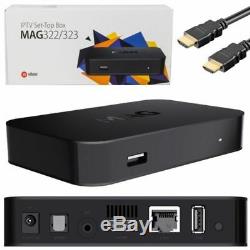 Mag322 Original Infomir IPTV Set-top-box HDMI With 300 MB WiFi Adepter