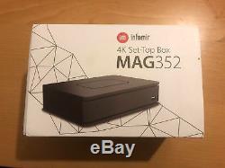 Mag 351 Set Top Box IPTV Linux 4K UHD HEVC In-built Wifi Bluetooth refurbished