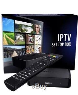 Mag Box 250 With 12 Months Iptv Subscription Plug And Play Set Top Box