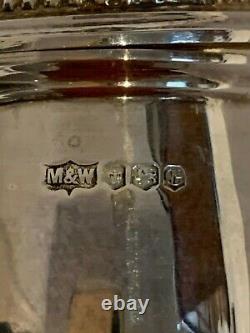 Mappin & Webb Boxed Hallmarked Silver Cruet Set & Spoons 210gms Top quality
