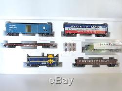 Märklin 4863 USA Güterwagen-Set II, 5 x Güterwagen, Box Car, Gondola, TOP! OVP