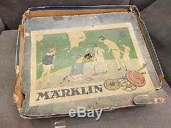 Marklin Large Spinning Tops Set with Original Box, Germany, c. 1920's