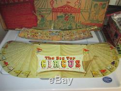 Marx Big Top Circus set in Orig. Box 1950, s Scarce set like this