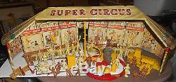 Marx Super Circus Set, 1950's, Nice Tin Big Top Tent, no box
