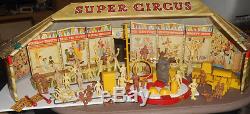 Marx Super Circus Set, 1950's, Nice Tin Big Top Tent, no box