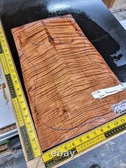 Master Grade Ancient Quilted Redwood Bookmatched Guitar Top Set Luthier Supplies