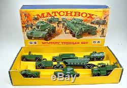 Matchbox G-5 Military Vehicle Set Gift-Set 1964 top in E Box