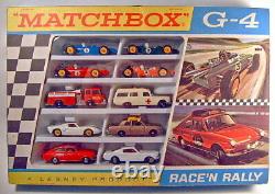 Matchbox Giftset G-4 Race'n'Rally Set 1968 top in Box, rare Varianten
