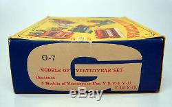 Matchbox Models of Yesteryear G-7 Giftset 1963 leere originale Box top