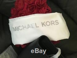 Michael Kors 100% Jet Set Travel Top Zip Tote LARGE Black New & Tags