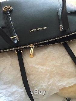 Michael Kors Women Jet Set Top-Zip Saffiano Leather Tote Shoulder Bag