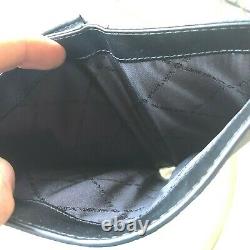 Michael Kors Women Large Black PVC Leather Shoulder Tote Handbag Bag + Wallet