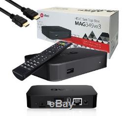NEW MAG 349w3 Infomir IPTV/OTT Set-Top Box WiFi 2.4Ghz Built-in Premium IPTV