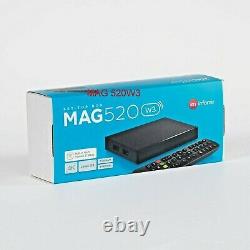 NEW MAG 520w3 with Built-in Wi-Fi Infomir IPTV Set Top Box 4K HDMI 420 UK