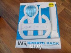 NINTENDO Wii BOXED BLACK+10 TOP GAMES-Wii FIT BOARD-FULL SET-WORKING-2 CONTROLER