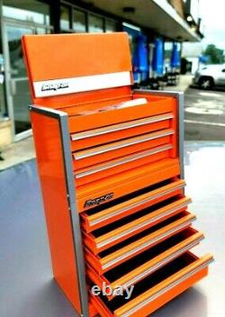 New Snap-On Electric Orange Micro Tool Box RARE TOP & BOTTOM SET MINI JEWELRY