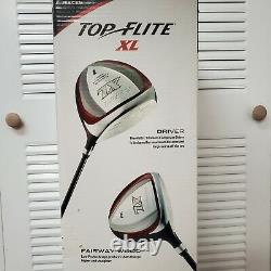 New Top Flite XL Men's 13-Piece Complete Golf Club Set LH Box Has Wear & Tear