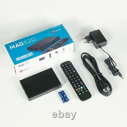 Original MAG 520 Genuine Infomir MAG520 4K IPTV Set TOP Box Multimedia Player TV