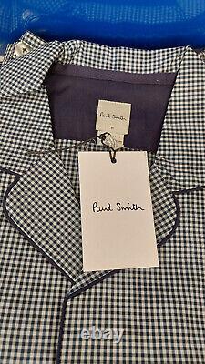 PAUL SMITH Ginham PYJAMA SET pyjamas Top and Bottoms LARGE Navy & GIFT BOX