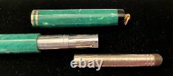 Parker Duofold Streamline 1935 Jade pen + pencil set, original box, ring tops