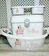 Personalised Baby Box, Baby Bath And Top Tail Tray Baby Girl