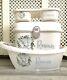 Personalised Baby Box, Baby Bath And Top Tail Tray Blue Elephant