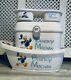 Personalised Baby Box, Baby Bath And Top Tail Tray Donald Duck