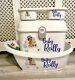 Personalised Baby Box, Baby Bath And Top Tail Tray Little Prince