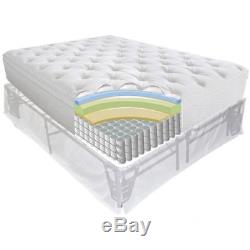 Priage 12-inch Euro Box Top Full-size iCoil Spring Mattress and Steel Foundation