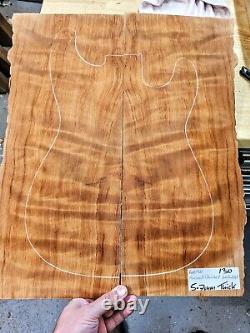 Quilted Ancient Quilted Redwood Bookmatched Set Guitar Bass Top Luthier Supplies