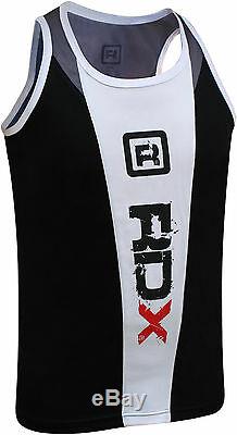 RDX Boxing Gym Vest & Shorts Set Suit MMA Mens Wear Rash Guard Muay Thai Top