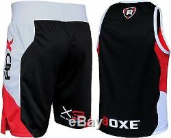 RDX Boxing Gym Vest & Shorts Set Suit MMA Muay Thai Mens Rash Guard Top CA