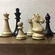 Rare Cavalier Tournament Staunton Chess Set Weighted Pieces In Box Excellent