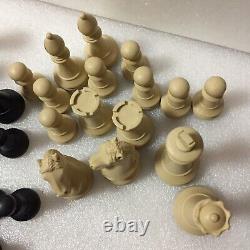 Rare Cavalier Tournament Staunton Chess Set Weighted Pieces In Box Excellent