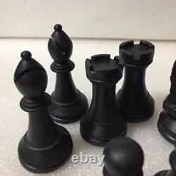 Rare Cavalier Tournament Staunton Chess Set Weighted Pieces In Box Excellent