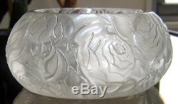 Rene Lalique 1927 Rare Dinard Box, Top Set in Sterling Silver Frame. Signed