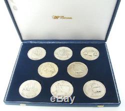 SET 8 MEDALS TAP AIR PORTUGAL NAVIGATOR CLASS TOP BOX x