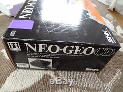 SNK NEO GEO CD Console System TOP LOADING box set Tested Work 2