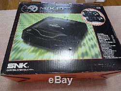 SNK NEO GEO CD Console System TOP LOADING game box set Tested Work