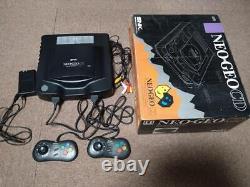 SNK Neo Geo CD Top Loading Console System with Controller x2, Box Set Tested