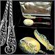 Soufflot Top French All Sterling Silver Vermeil Ice Cream Set 2 Pc Withbox Rococo